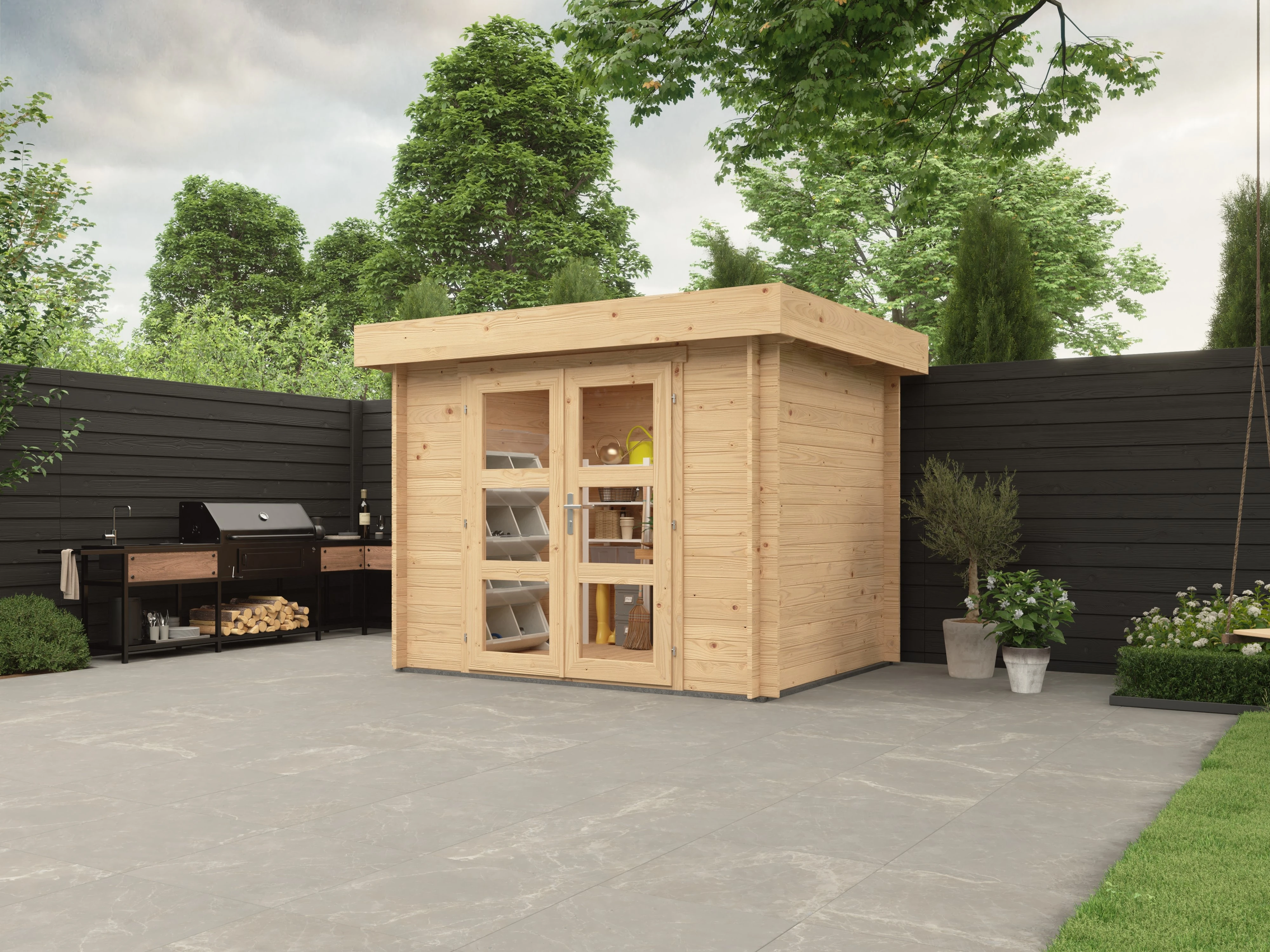 Blokhut Siem 296 x 236 cm OP = OP - Afbeelding 1